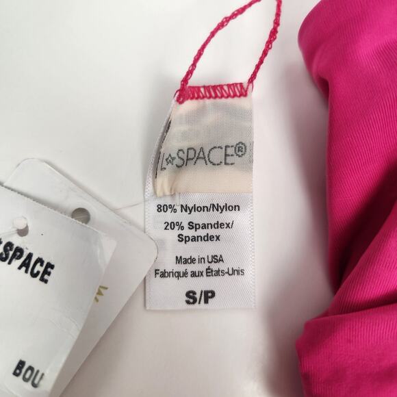 L*Space Parker Convertible Bikini Top in Bougainvillea Pink Size Small NWT - Picture 5 of 6